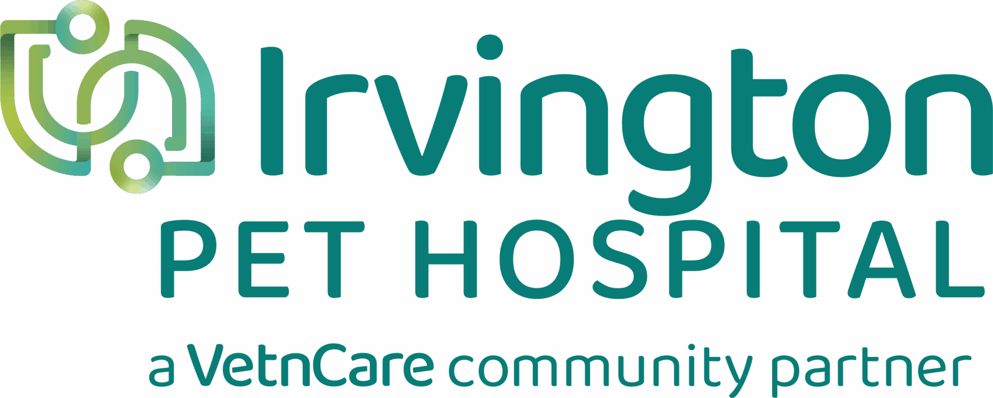 logo for irvington pet hospital in color